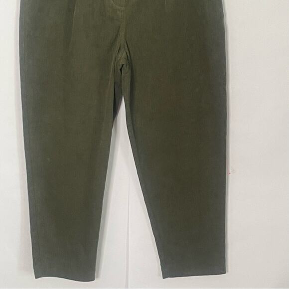 Topshop olive green corduroy peg pants women’s Size 12 gremlincore preppy skater - Picture 7 of 16